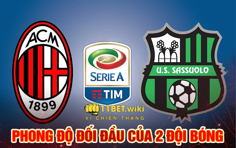 Phong độ đối đầu của 2 đội bóng - Soi kèo AC Milan vs Sassuolo 