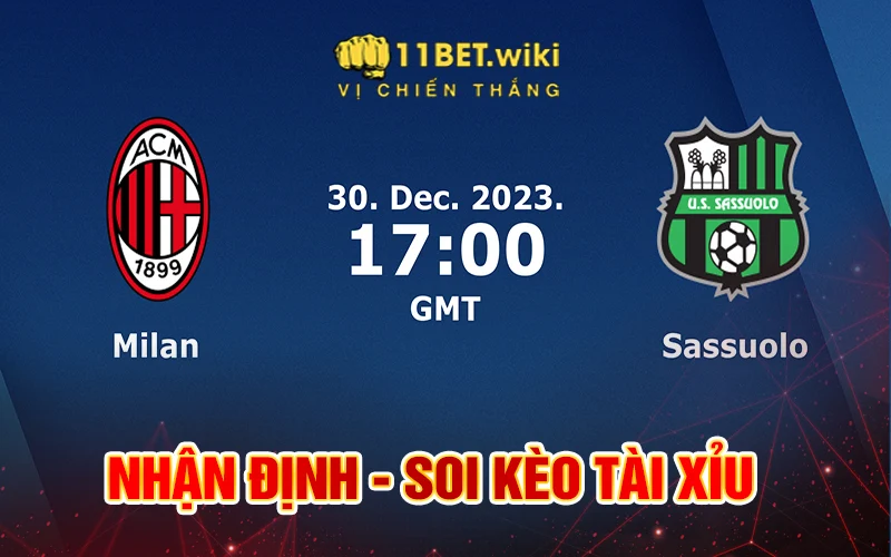 Soi kèo AC Milan vs Sassuolo - Kèo Châu Á
